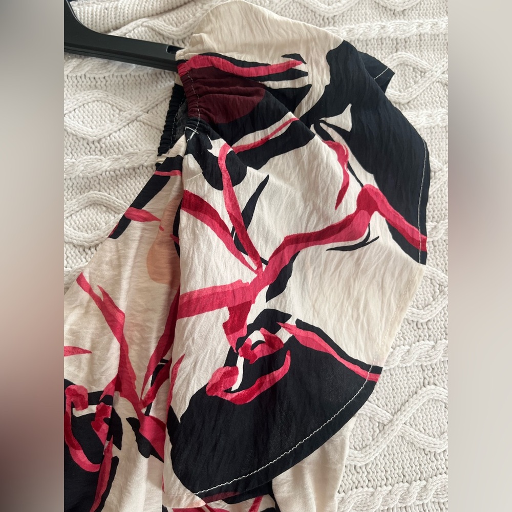 New! Nine West Chic Black and Pink Patterned Maxi Dress Women’s Size Large - Picture 13 of 16